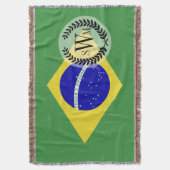 Klassieke Braziliaanse vlag Deken (Voorkant Verticaal)