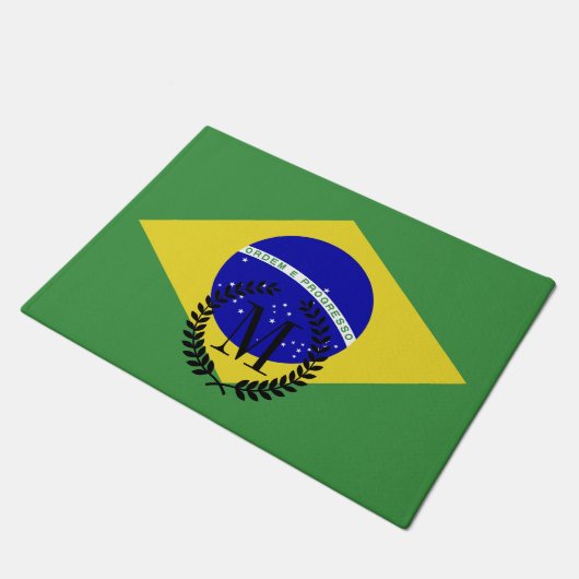 Klassieke Braziliaanse vlag Deurmat (Schuin)