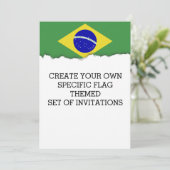 Klassieke Braziliaanse vlag Kaart (Staand voorkant)