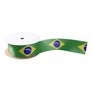 Klassieke Braziliaanse vlag Satijnen Lint