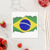 Klassieke Braziliaanse vlag Servet (Insitu)