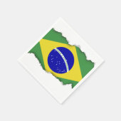 Klassieke Braziliaanse vlag Servet (Hoek)