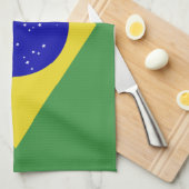 Klassieke Braziliaanse vlag Theedoek (Quarter Fold)