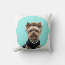 Klassieke Breakfast Poster Yorkshire Terrier Yorki Kussen