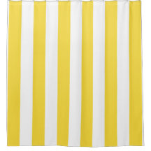 Klassieke brede staven, lemon-geel en wit