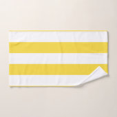 Klassieke breedband, lichtgeel, wit bad handdoek (Handdoek)