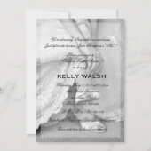 Klassieke Bridal Shower Uitnodiging zwart-wit (Voorkant)