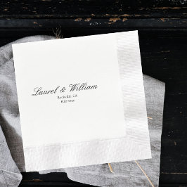 Klassieke bride en bruinbruiloft Napkins Servet