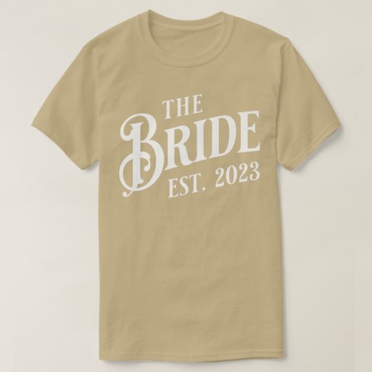 Klassieke bride est t-shirt (Design voorkant)