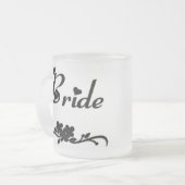Klassieke bride matglas koffiemok (Voorkant links)