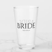 Klassieke bride Tumbler Glass (Achterkant)