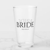 Klassieke bride Tumbler Glass (Voorkant)