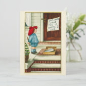 Klassieke brief uit 1910 van kind aan Kerstman (Staand voorkant)