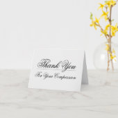 Klassieke Briefkaart "Bedankt voor je compassie" (Gele Bloem)