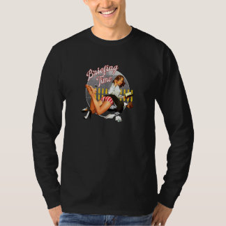 Klassieke brieftime Klassieke bombernose stijl T-shirt