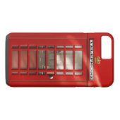 Klassieke British Red Telephone Box iPhone 4 Case (Achterkant (Horizontaal))