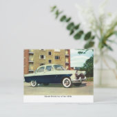 Klassieke Britse auto van de jaren vijftig, Briefkaart (Staand voorkant)