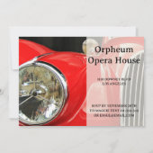 Klassieke Britse auto Verjaardag uitnodiging (Achterkant)