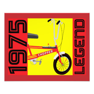 Klassieke Britse iconische fiets uit de jaren zeve Foto Afdruk