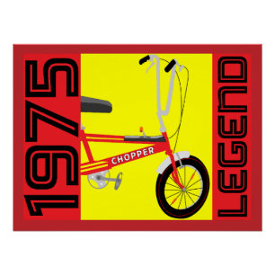 Klassieke Britse iconische fiets uit de jaren zeve Perfect Poster