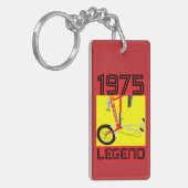 Klassieke Britse iconische fiets uit de jaren zeve Sleutelhanger (Voorkant Links)