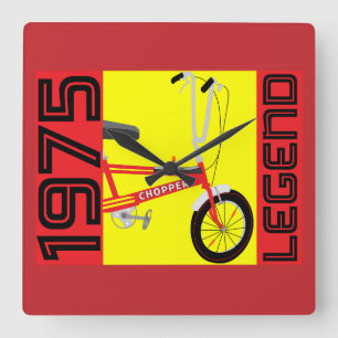 Klassieke Britse iconische fiets uit de jaren zeve Vierkante Klok