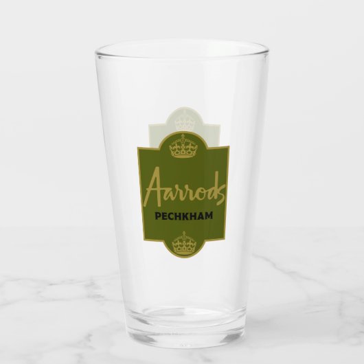 Klassieke Britse Novelty Gift Glas (Achterkant)