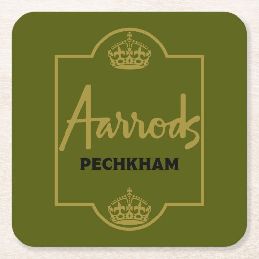 Klassieke Britse Novelty Gift Kartonnen Onderzetters (Voorkant)