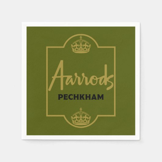 Klassieke Britse Novelty Gift Servet (Voorkant)