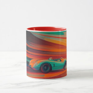 klassieke Britse raceauto, beroemd om zijn endura Mok