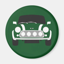 Klassieke Britse racing Green Mini Car Magnet