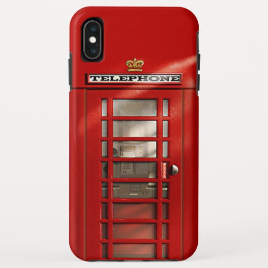 Klassieke Britse rode telefooncel Case-Mate iPhone Case (Achterkant)