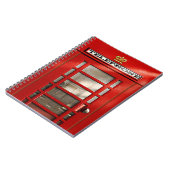 Klassieke Britse rode telefooncel Notitieboek (Linkerzijde)