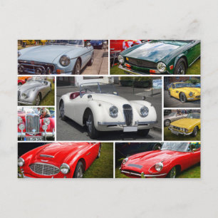 Klassieke Britse sportauto's Briefkaart