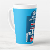 Klassieke Britse thea Drinkers Latte Mok (Linkerhoek)