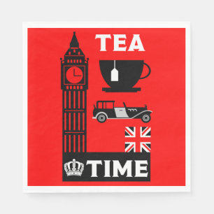Klassieke Britse thea Drinkers Servet