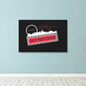 KLASSIEKE BROADWAY Bar Bat Mitzvah Inloggen Board Canvas Afdruk (Insitu (Houten vloer))