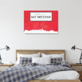 KLASSIEKE BROADWAY Bar Bat Mitzvah Inloggen Board Canvas Afdruk (Insitu (Slaapkamer))