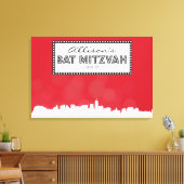 KLASSIEKE BROADWAY Bar Bat Mitzvah Inloggen Board Canvas Afdruk (Insitu (Woonkamer))