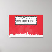 KLASSIEKE BROADWAY Bar Bat Mitzvah Inloggen Board Canvas Afdruk (Voorkant)