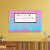 KLASSIEKE BROADWAY Bar Bat Mitzvah Inloggen Board Canvas Afdruk (Insitu (Woonkamer))