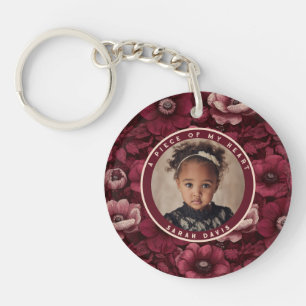 Klassieke Bruidsfeest Cadeaus Aangepaste Anemonen Sleutelhanger