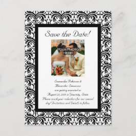 Klassieke bruiloft Bewaar de datum Aankondigingskaart