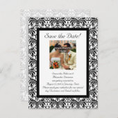 Klassieke bruiloft Bewaar de datum Aankondigingskaart (Voorkant / Achterkant)