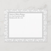 Klassieke bruiloft Bewaar de datum Aankondigingskaart (Achterkant)