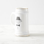 Klassieke bruiloft Groomsman Bierpul (Voorkant links)