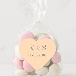 Klassieke bruiloft hart sticker