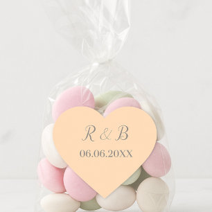 Klassieke bruiloft hart sticker