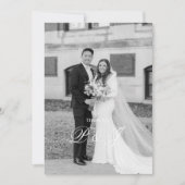 Klassieke bruiloft Hartelijk dank Bedankkaart (Voorkant)