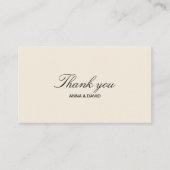  klassieke bruiloft Hartelijk dank Informatiekaartje (Voorkant)